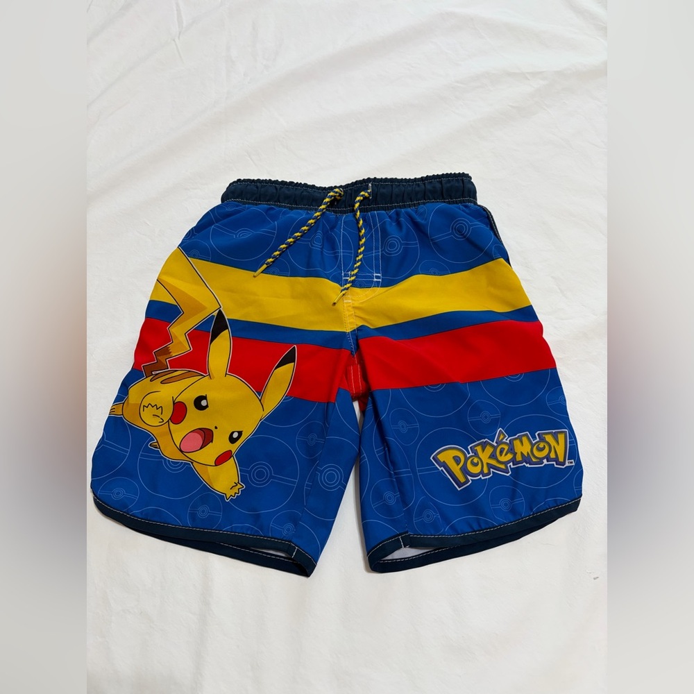 Kids Pokemon Blue and Red  and yellow Shorts (31)